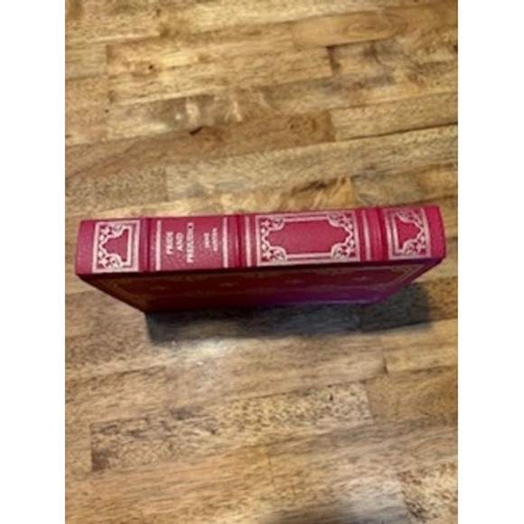 Jane Austen Pride and Prejudice Franklin Library 1980 Gilt Red Faux Leather Book - Picture 2 of 9